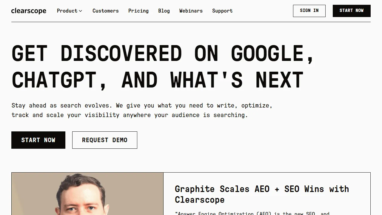 Clearscope 스크린샷