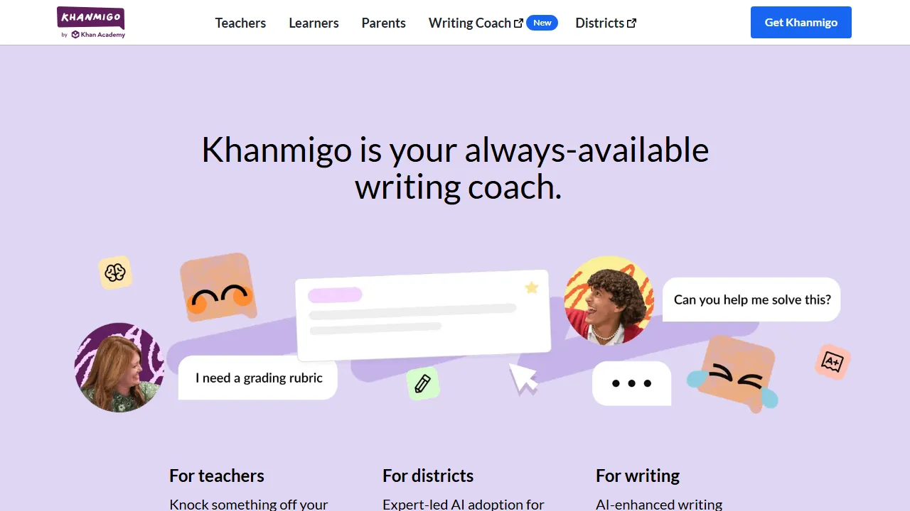 Khan Academy Khanmigo 스크린샷