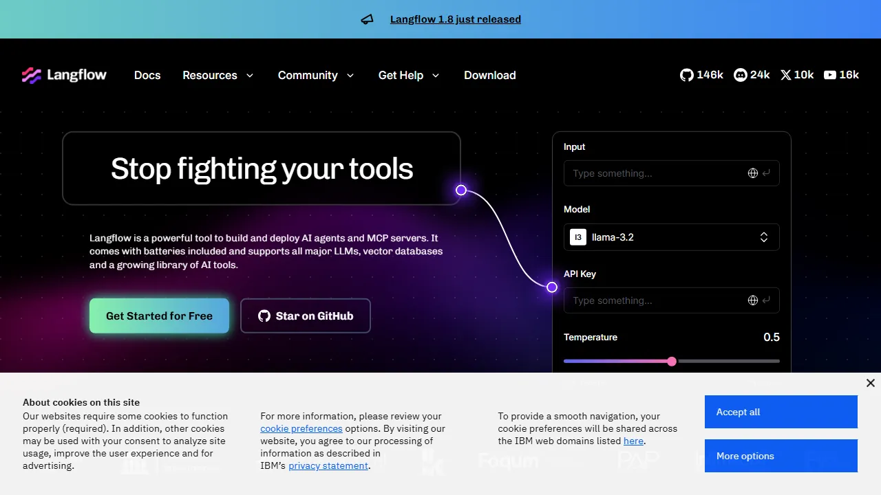 Langflow 스크린샷