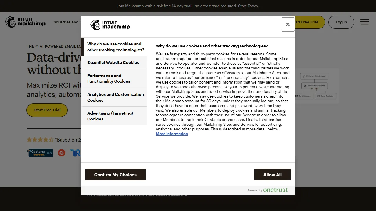 Mailchimp AI 스크린샷