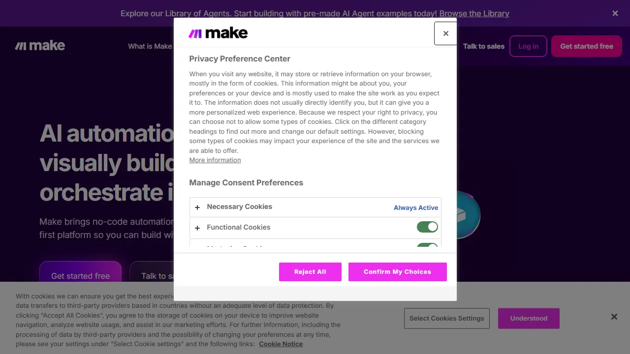 Make（旧Integromat） 스크린샷