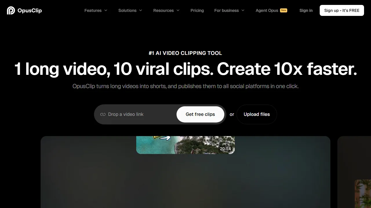OpusClip 스크린샷