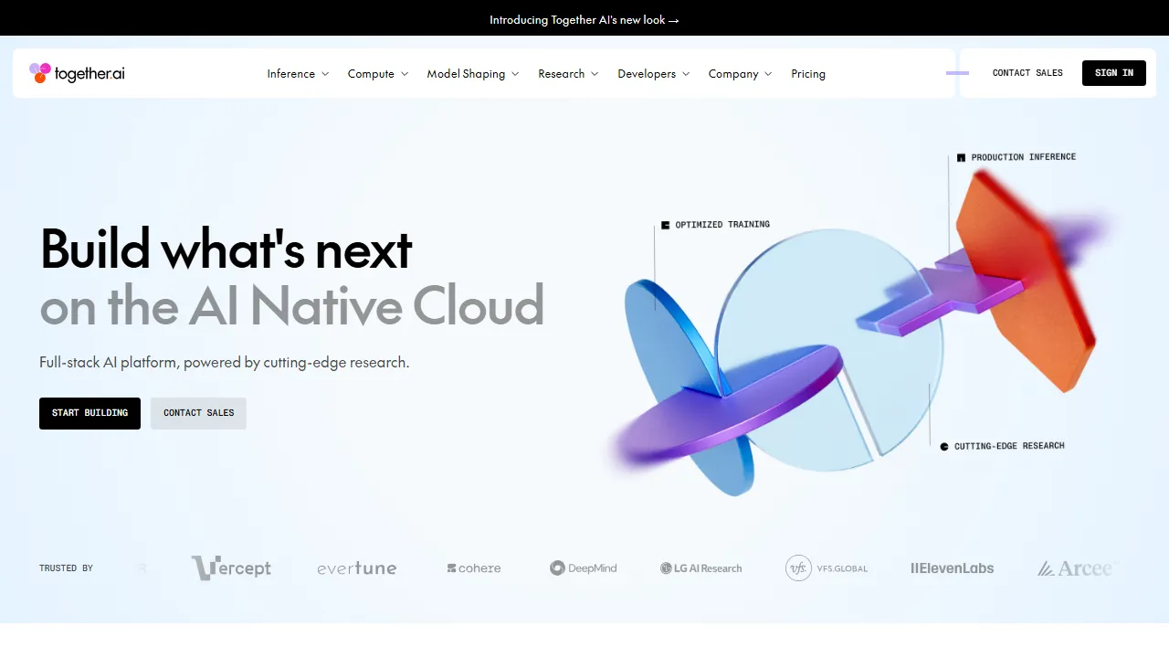 Together AI 스크린샷