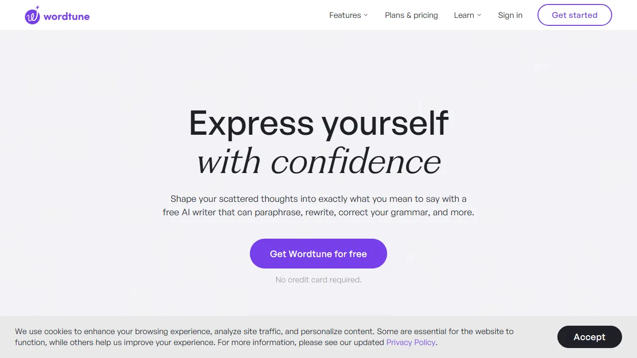 Wordtune 스크린샷
